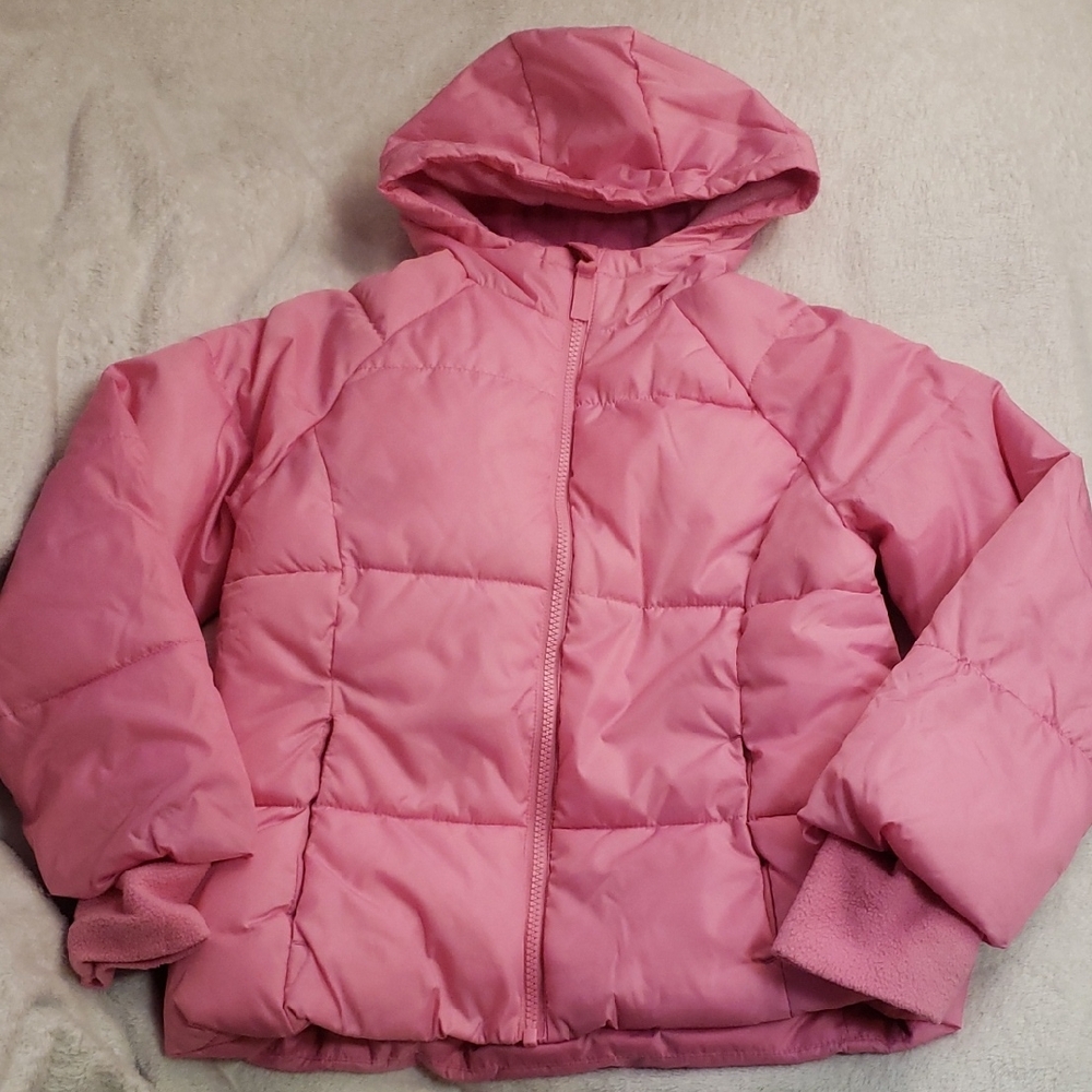 SwissTech Girls Pink Puffer Jacket